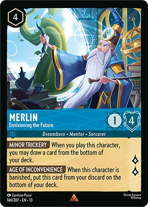 Image for Merlin - Envisioning the Future (146/204) (13) - Disney Lorcana