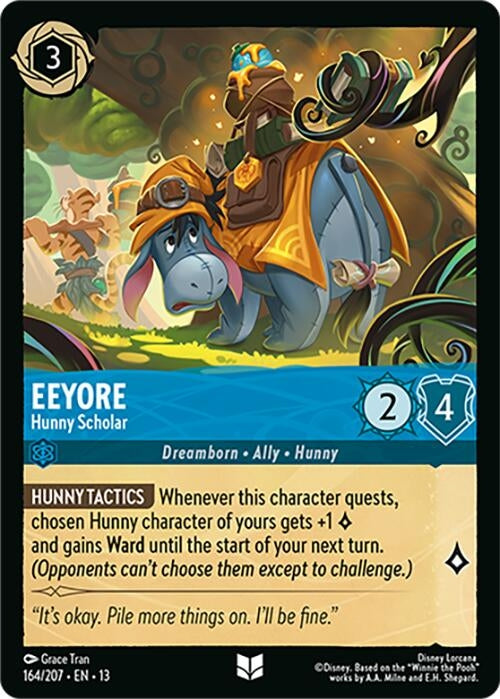 Image for Eeyore - Hunny Scholar (164/204) (13) - Disney Lorcana