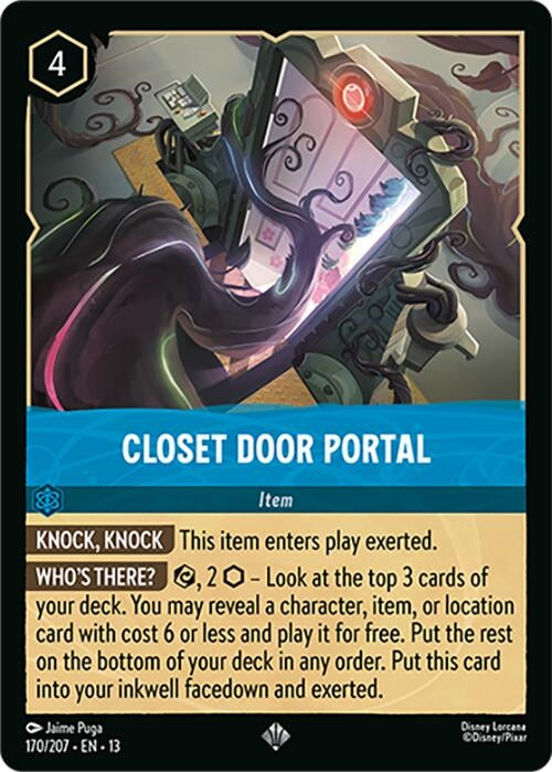 Image for Closet Door Portal (170/204) (13) - Disney Lorcana