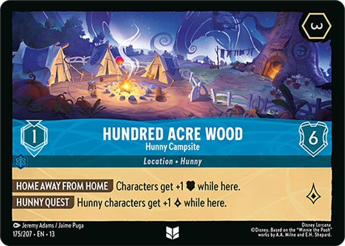 Image for Hundred Acre Wood - Hunny Campsite (175/204) (13) - Disney Lorcana
