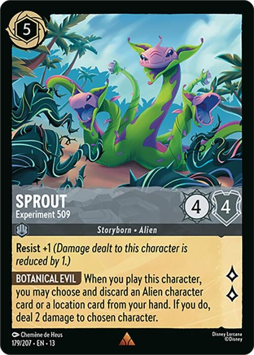 Image for Sprout - Experiment 509 (179/204) (13) - Disney Lorcana