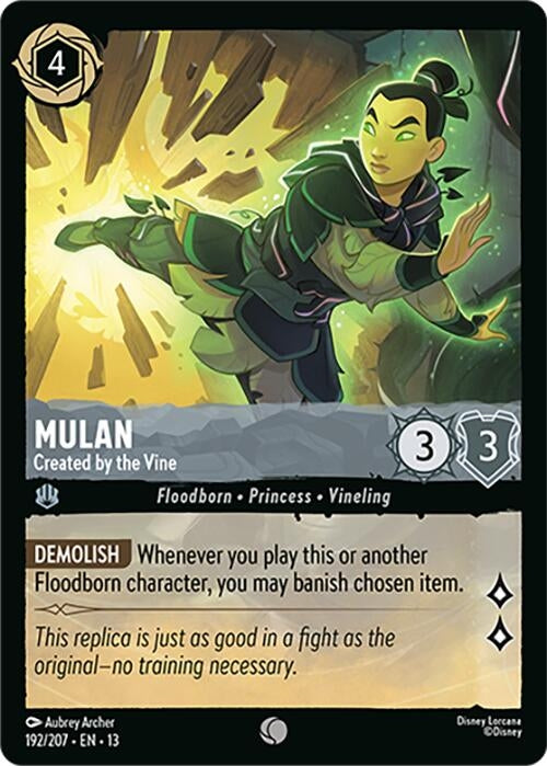 Image for Mulan - Created by the Vine (192/204) (13) - Disney Lorcana