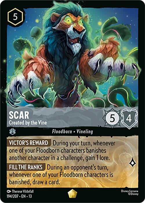 Image for Scar - Created by the Vine (194/204) (13) - Disney Lorcana