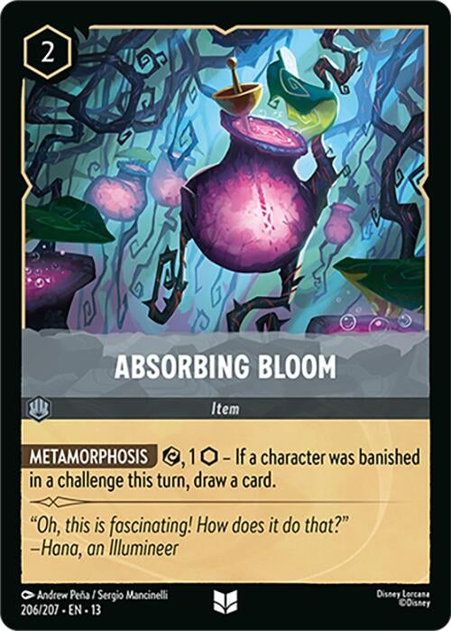 Image for Absorbing Bloom (206/204) (13) - Disney Lorcana