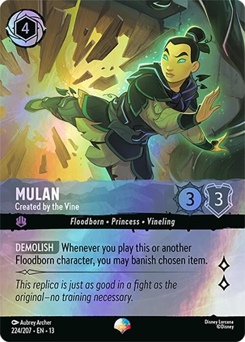 Image for Mulan - Created by the Vine (Epic) (224/204) (13) - Disney Lorcana