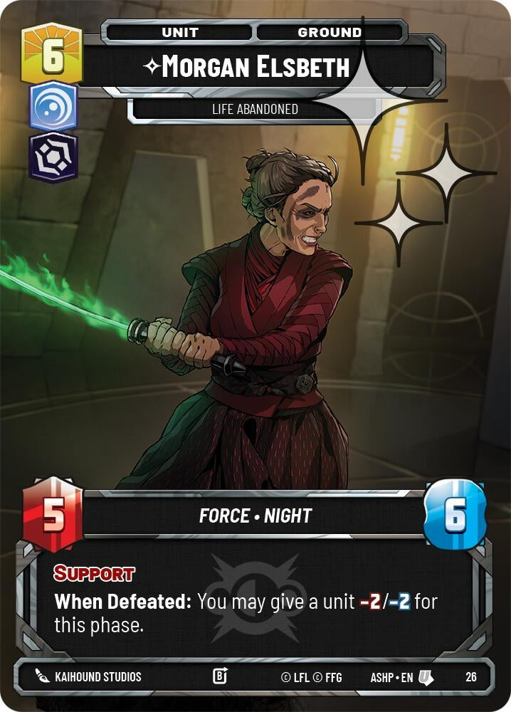 Image for Morgan Elsbeth -Life Abandoned (Foil) (26) (ASHWPP) - Star Wars: Unlimited