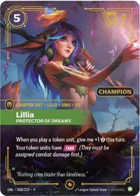Lillia, Protector of Dreams (Champion) - Riftbound Organized Play Promotional Cards - 058/219