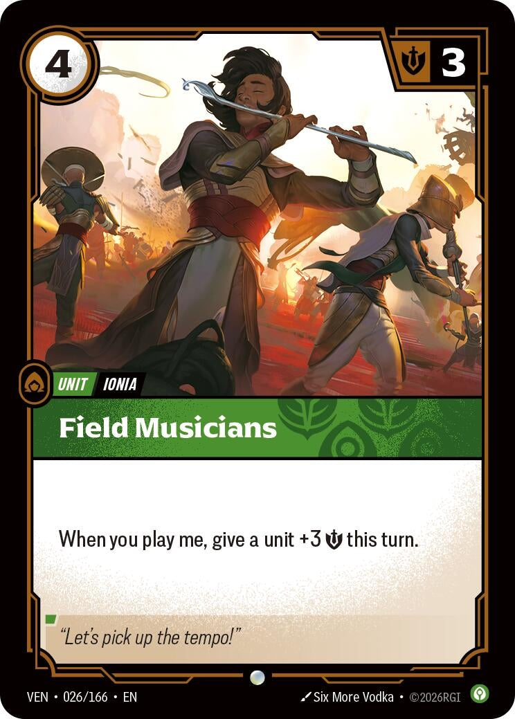 Image for Field Musicians (026/166) (VEN) - Riftbound: League of Legends Trading Card Game