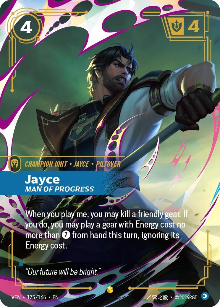 Image for Jayce, Man of Progress (175/166) (VEN) - Riftbound: League of Legends Trading Card Game