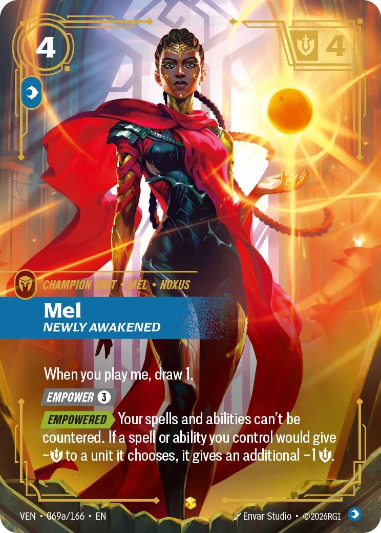 Image for Mel, Newly Awakened (Alternate Art) (069a/166) (VEN) - Riftbound: League of Legends Trading Card Game