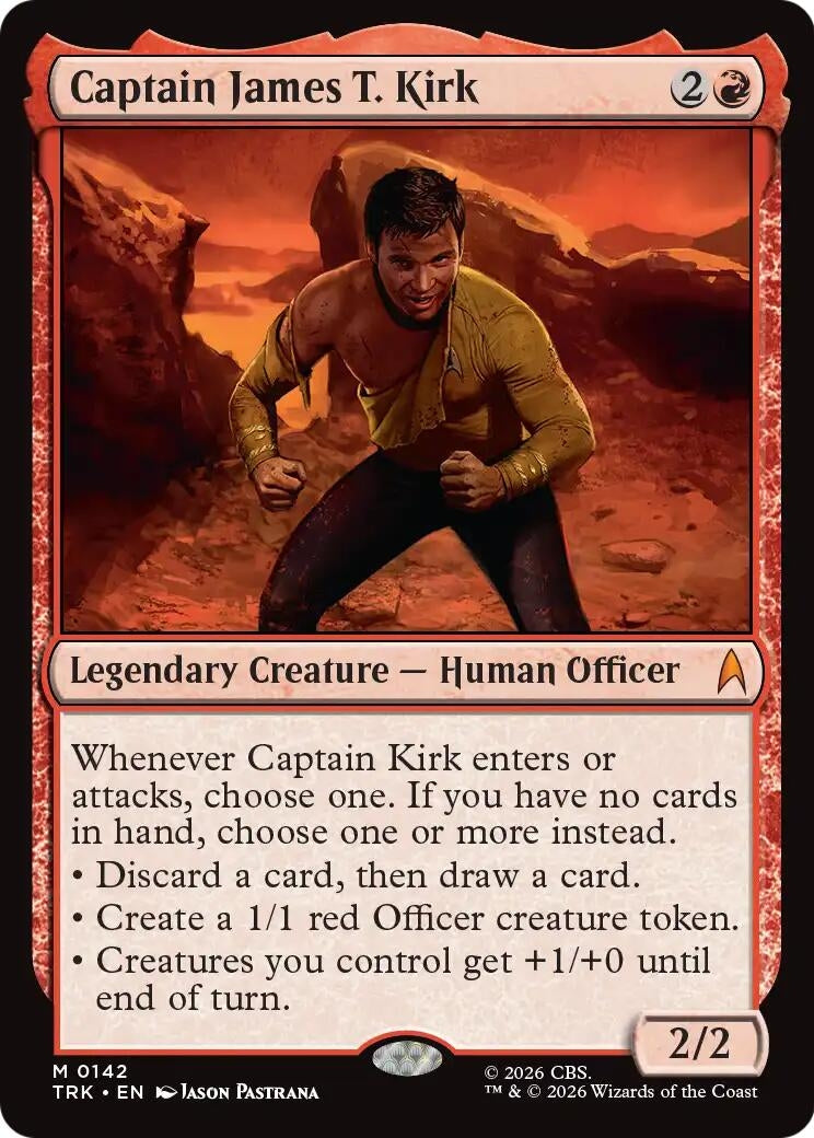 Image for Captain James T. Kirk (142) (TRK) - Magic: The Gathering