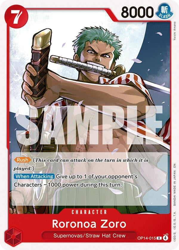 Image for Roronoa Zoro (OP14-015) (ST-31) - One Piece Card Game