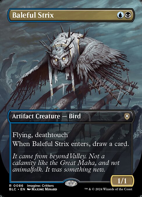 Baleful Strix - Bloomburrow Commander - 86