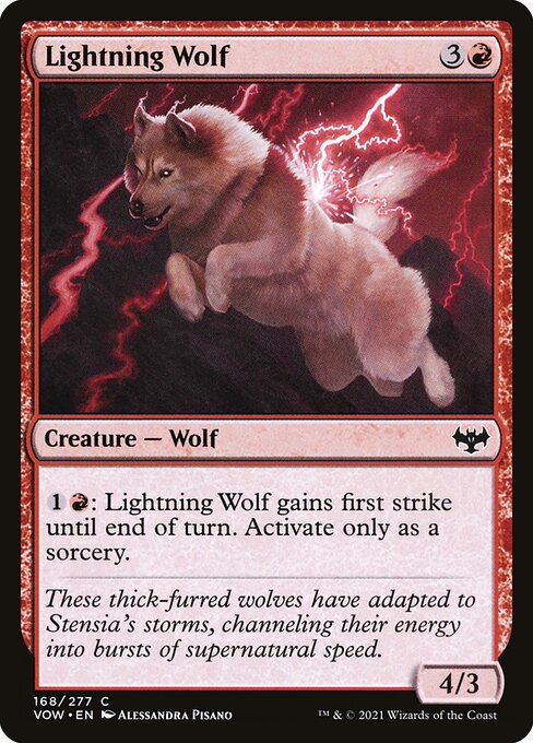 Lightning Wolf - Innistrad: Crimson Vow - 168