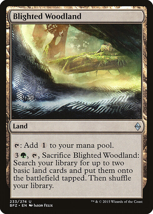 Blighted Woodland - Battle for Zendikar - 233