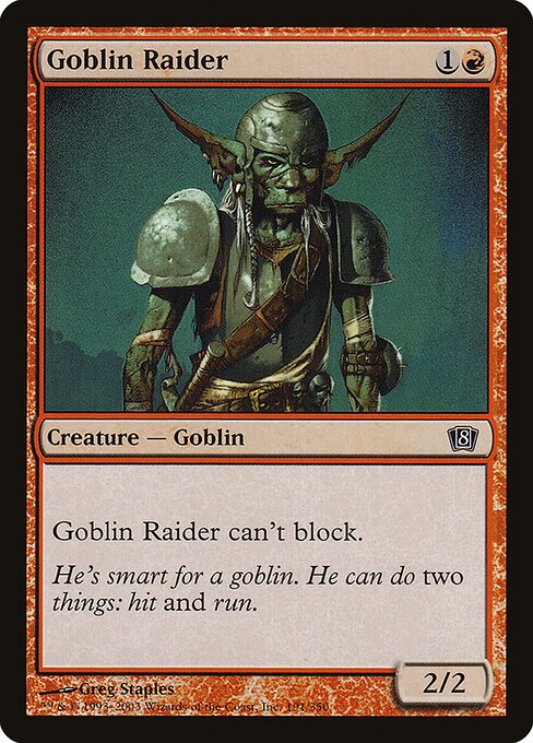 Goblin Raider - Eighth Edition - 191★