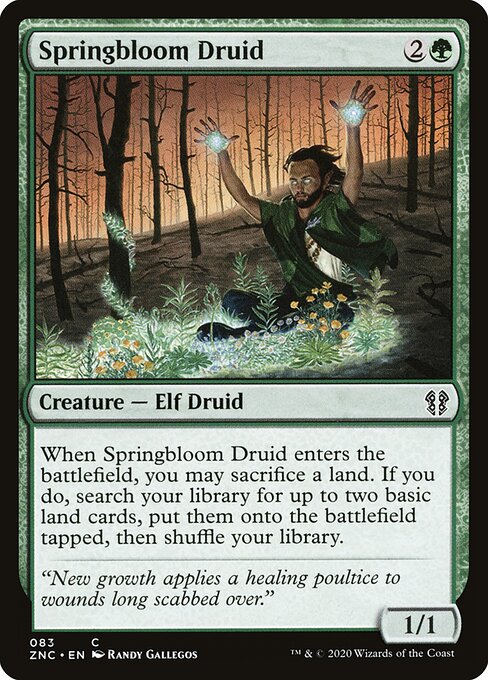 Springbloom Druid - Zendikar Rising Commander - 83