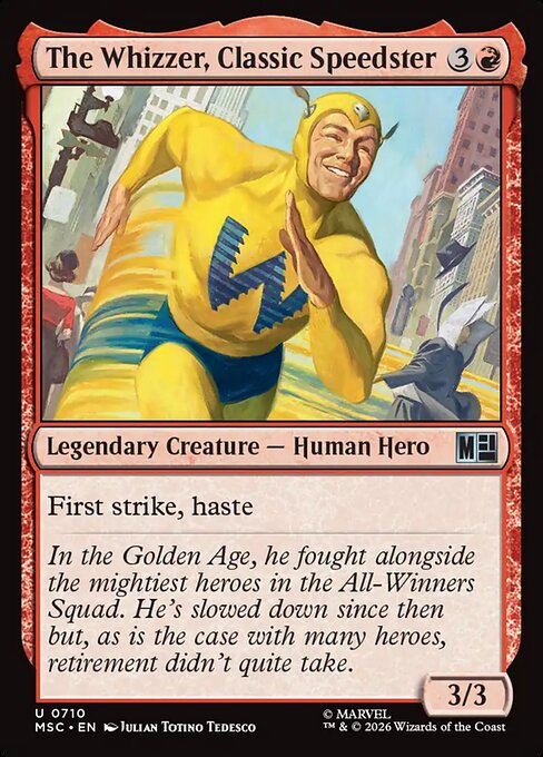 The Whizzer, Classic Speedster - Marvel Super Heroes Commander - 710