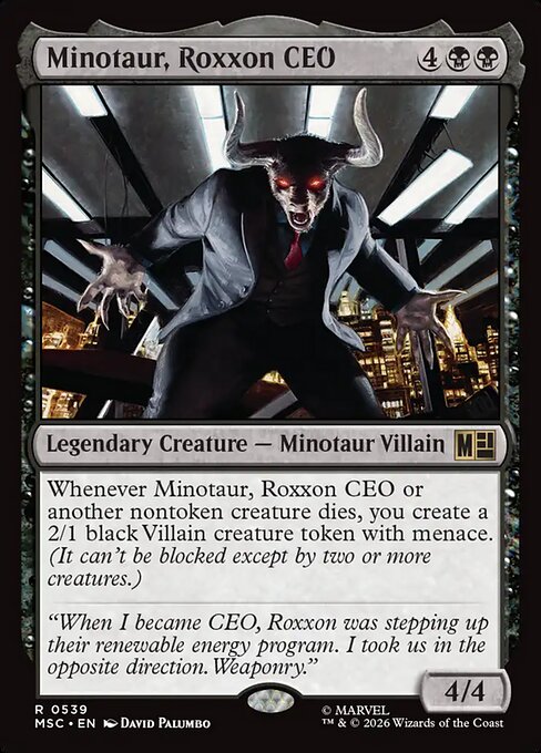 Minotaur, Roxxon CEO - Marvel Super Heroes Commander - 539