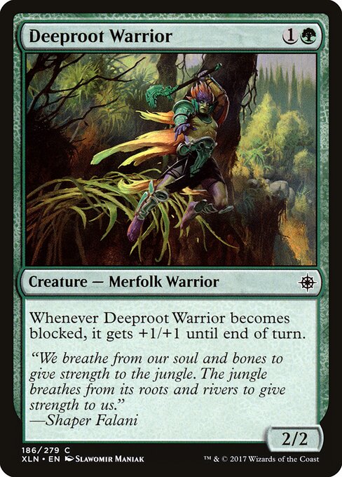 Deeproot Warrior - Ixalan - 186