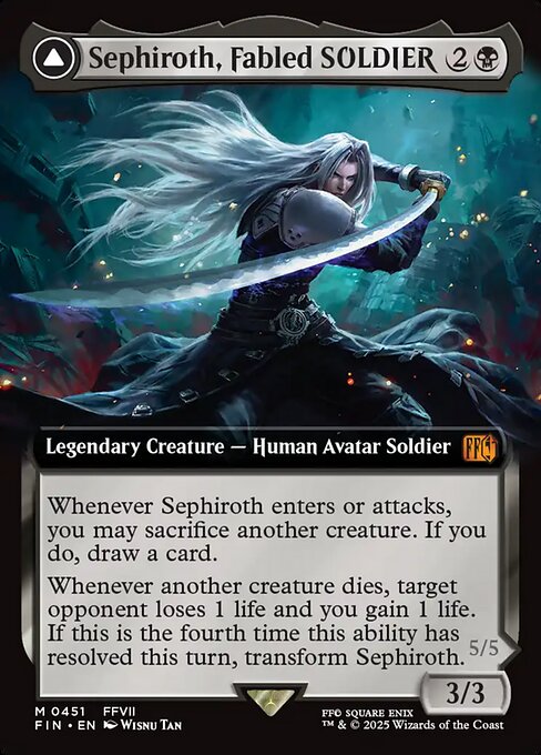 Sephiroth, Fabled SOLDIER // Sephiroth, One-Winged Angel - Final Fantasy - 451