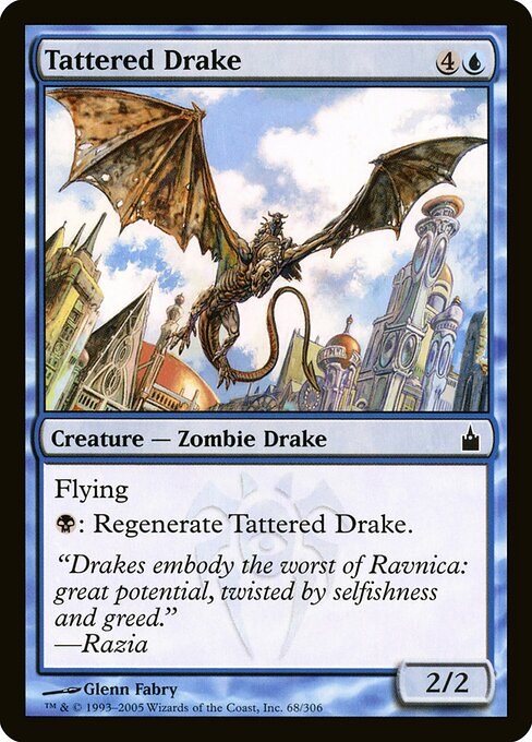Tattered Drake - Ravnica: City of Guilds - 68