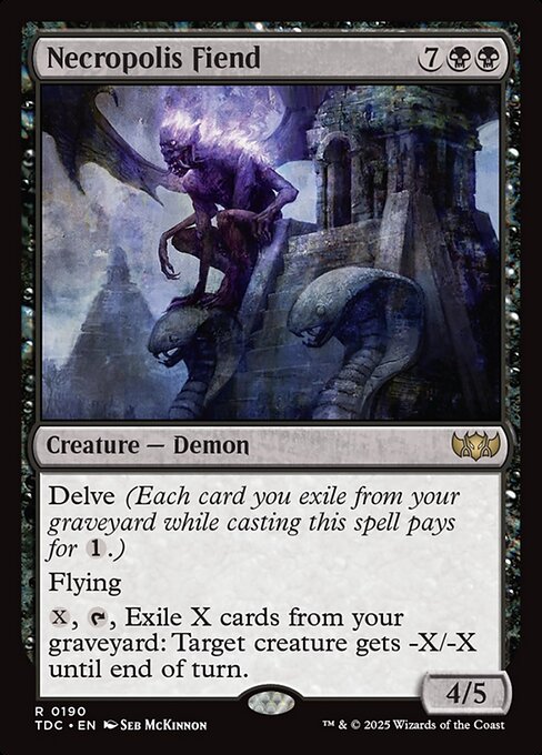 Necropolis Fiend - Tarkir: Dragonstorm Commander - 190