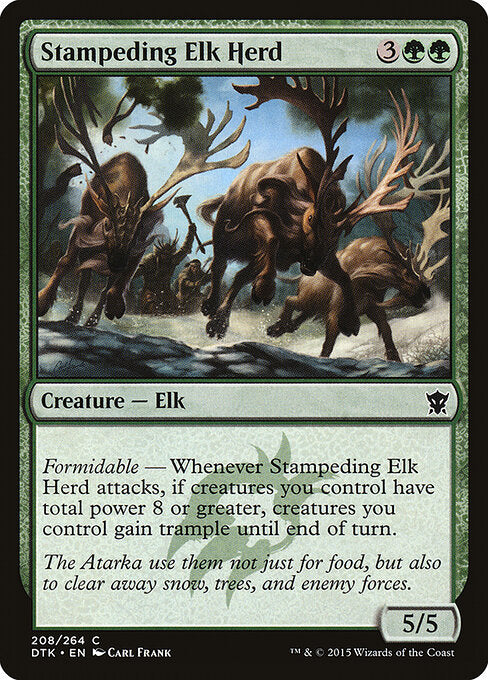 Stampeding Elk Herd - Dragons of Tarkir - 208