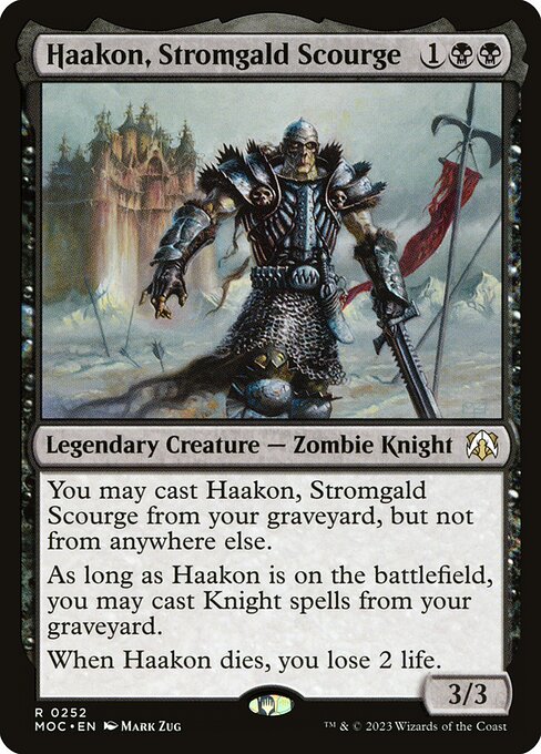 Haakon, Stromgald Scourge - March of the Machine Commander - 252