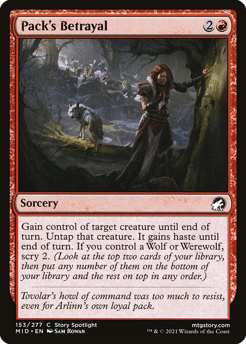 Pack's Betrayal - Innistrad: Midnight Hunt - 153