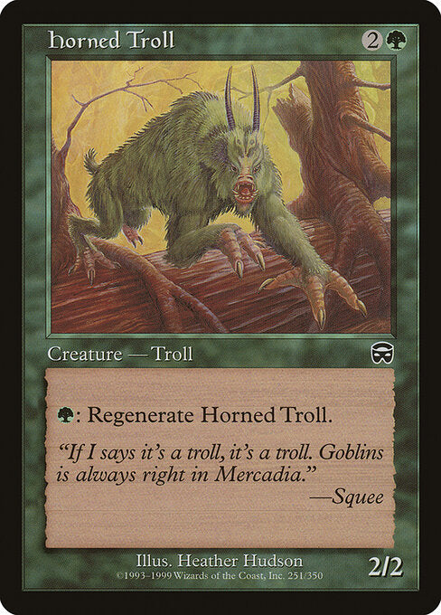 Horned Troll - Mercadian Masques - 251