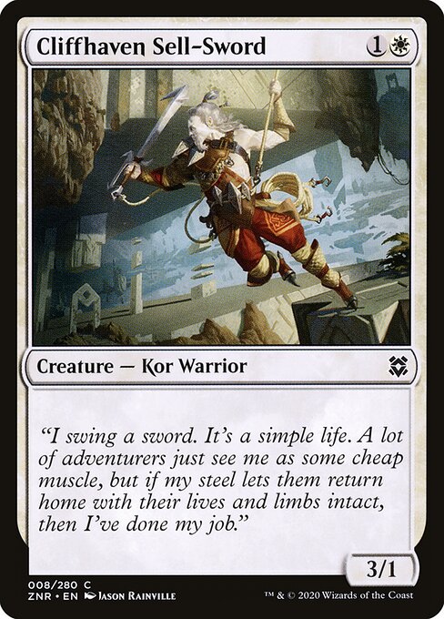Cliffhaven Sell-Sword - Zendikar Rising - 8