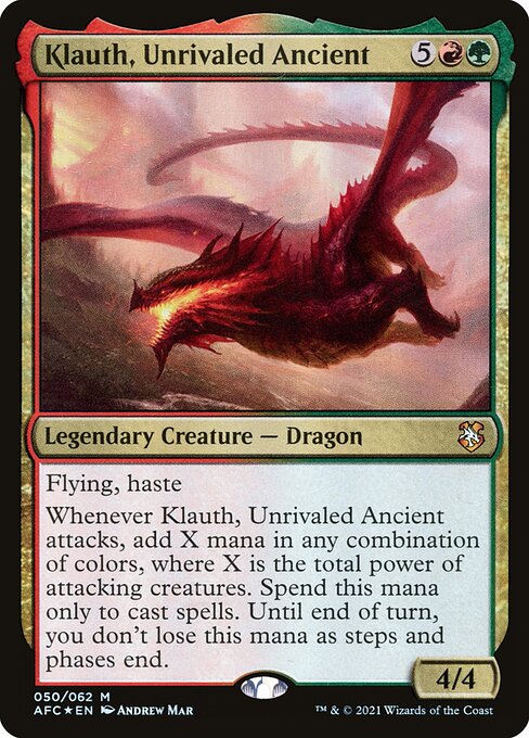 Klauth, Unrivaled Ancient - Forgotten Realms Commander - 50