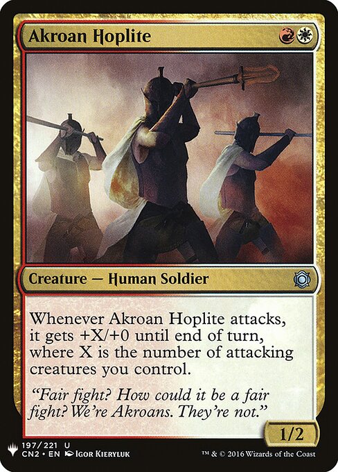 Akroan Hoplite - The List - CN2-197