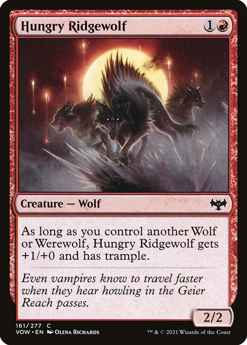Hungry Ridgewolf - Innistrad: Crimson Vow - 161