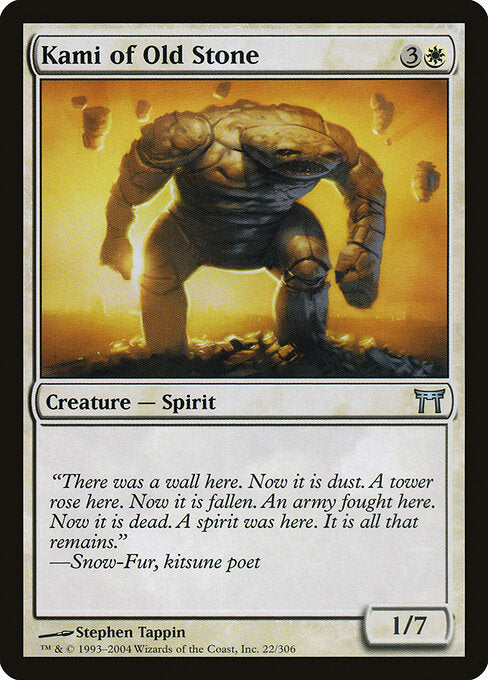 Kami of Old Stone - Champions of Kamigawa - 22