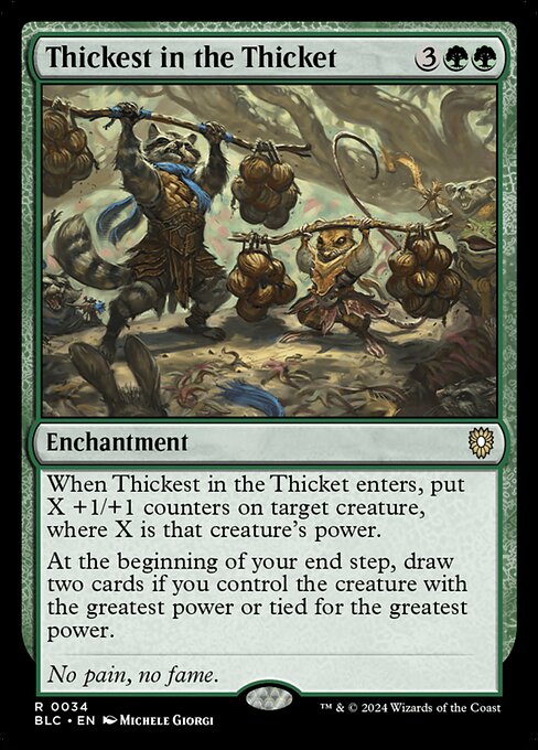 Thickest in the Thicket - Bloomburrow Commander - 34