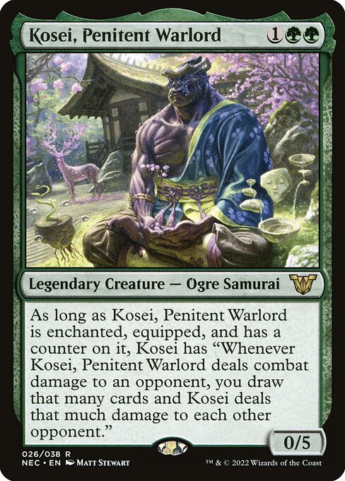 Kosei, Penitent Warlord - Neon Dynasty Commander - 26