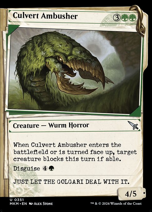 Culvert Ambusher - Murders at Karlov Manor - 351