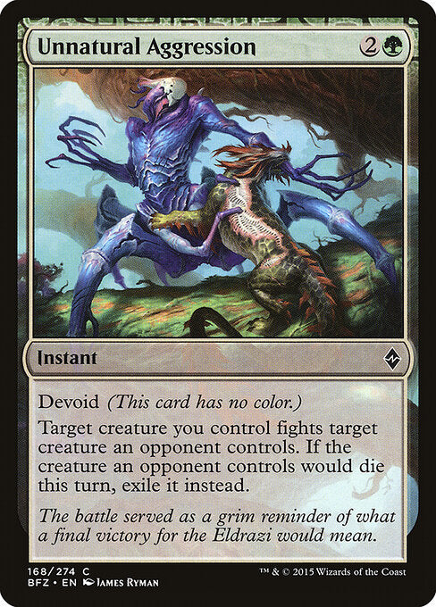 Unnatural Aggression - Battle for Zendikar - 168