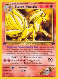 Blaine's Ninetales - Gym Challenge - 021/132