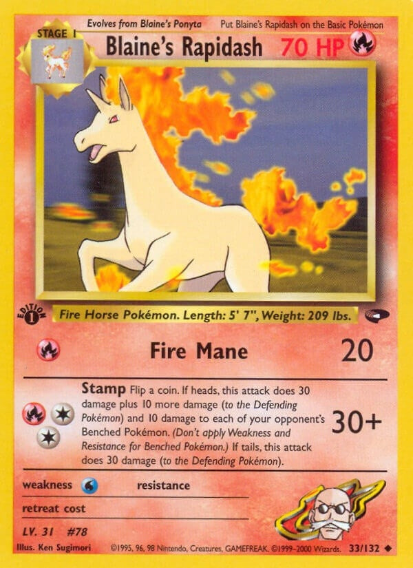Blaine's Rapidash (033/132) (G2)