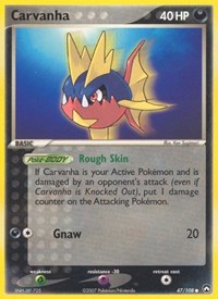Carvanha - EX Power Keepers - 47/108