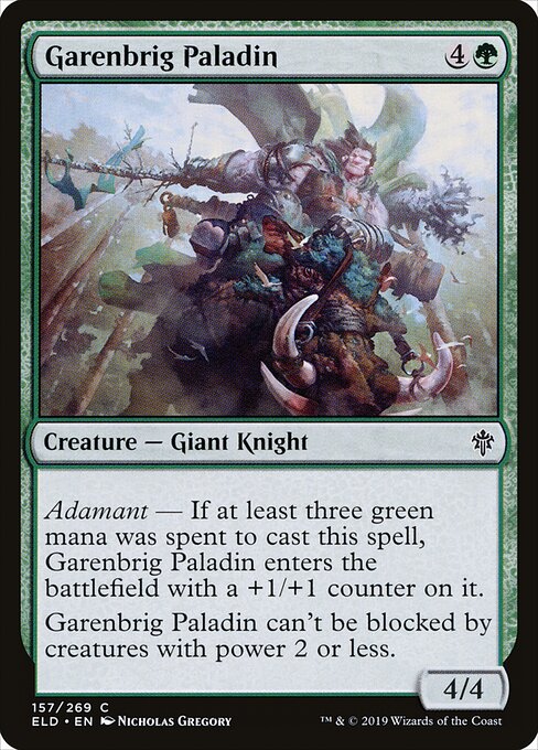 Garenbrig Paladin - Throne of Eldraine - 157