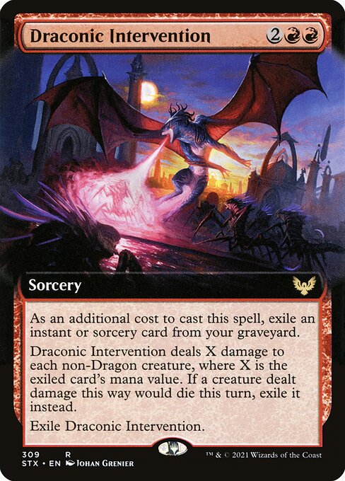 Draconic Intervention - Strixhaven: School of Mages - 309