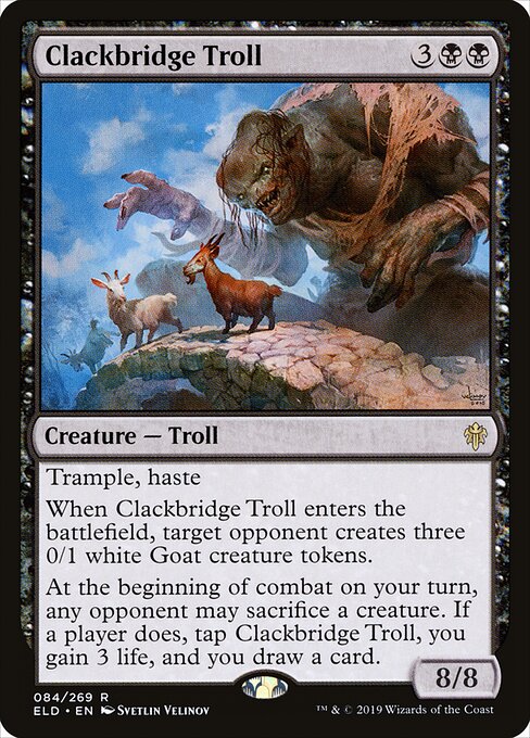 Clackbridge Troll - Throne of Eldraine - 84