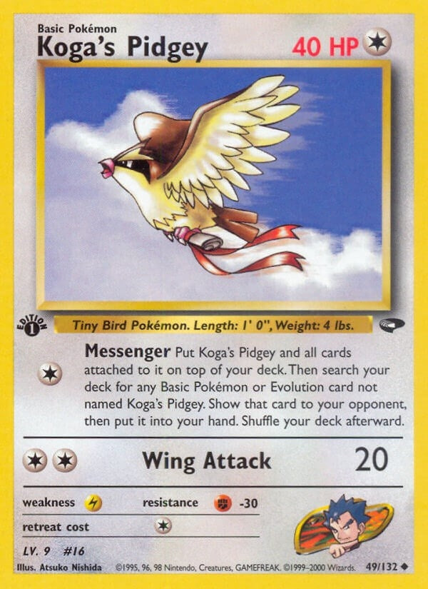 Koga's Pidgey (49) (049/132) (G2)