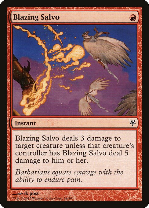 Blazing Salvo - Duel Decks: Sorin vs. Tibalt - 58