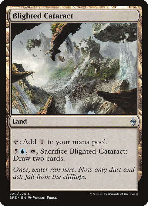 Blighted Cataract - Battle for Zendikar - 229
