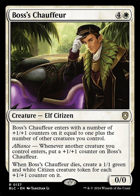 Boss's Chauffeur - Bloomburrow Commander - 137